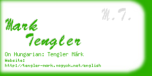 mark tengler business card